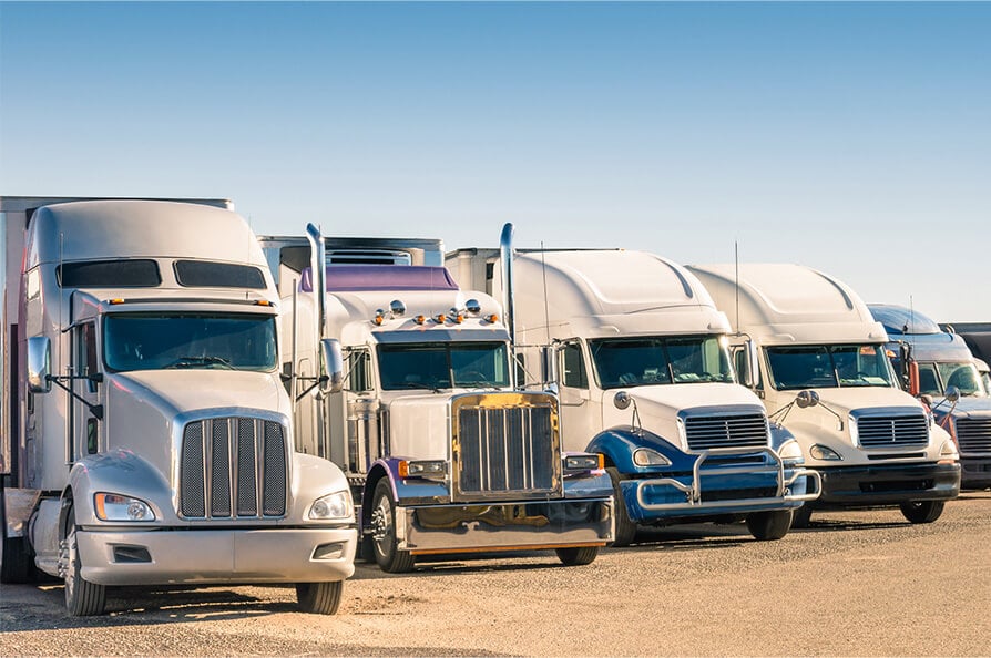 Row of Trucks